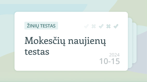 Mokesčių naujienų testas